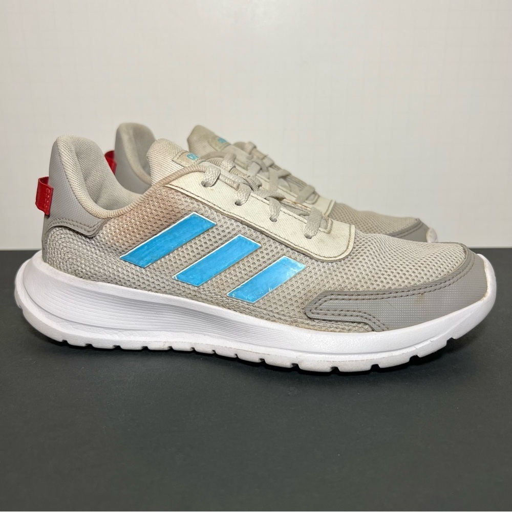Kids ADIDAS Tensaur Run K Jr Grey Athletic Shoes / Size 4